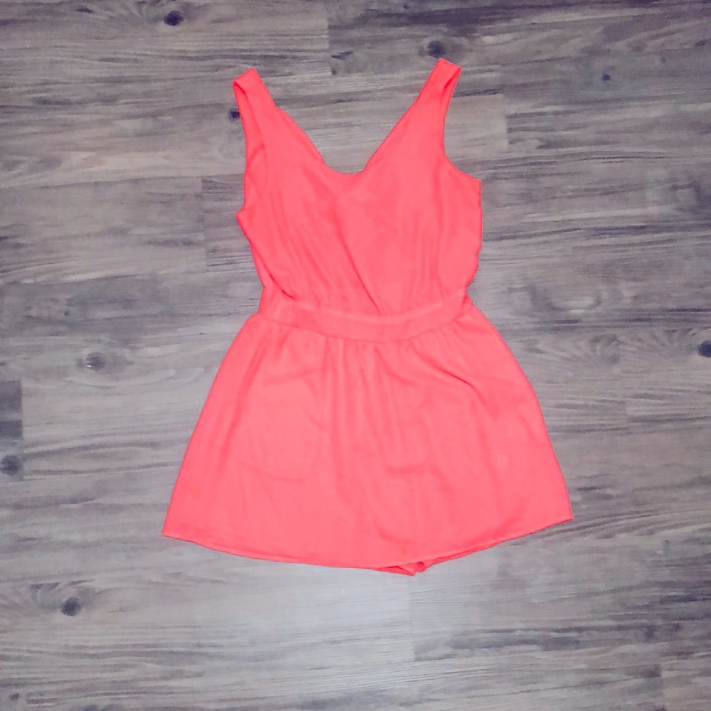 MATERIAL GIRL romper skort (Coral)
